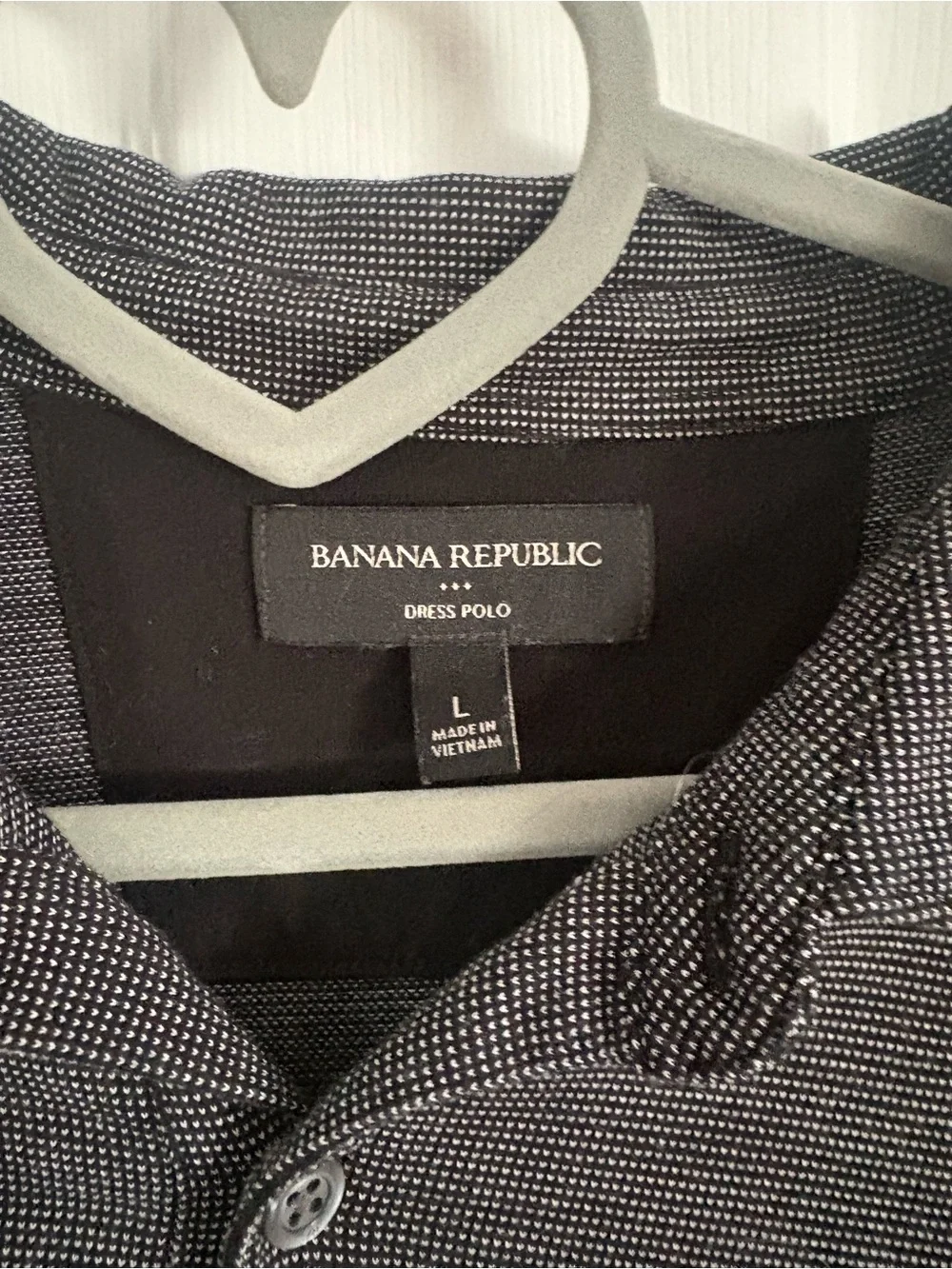 Banana Republic Men's Black Polo Shirt